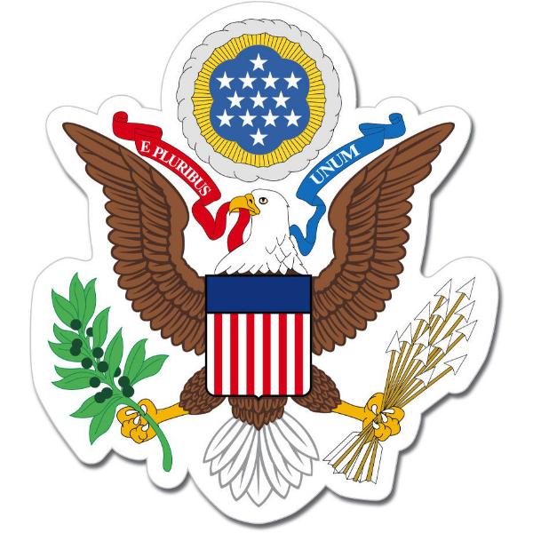 US United States Presidential Eagle Emblem Sticker Decal