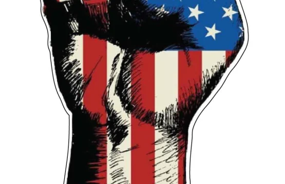 USA Flag Fist Power Of Liberty Symbol Pride Patriotism Nation Unity Arm American Freedom Dream vinyl sticker