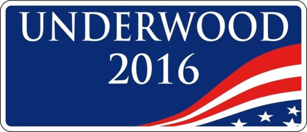 Underwood 2016 Frank Underwood vinyl sticker