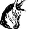 Unicorn Head Cut Out Vinyl Decal