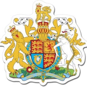 United Kingdom Coat of Arms Emblem Wall Window Car Sticker Decal