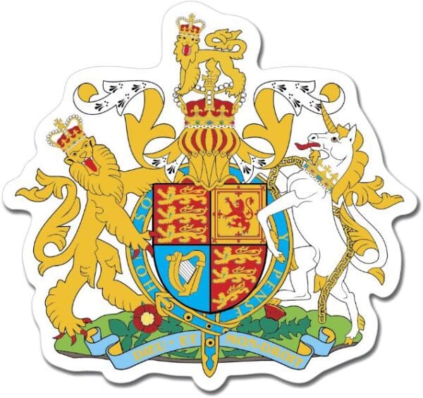 United Kingdom Coat of Arms Emblem Wall Window Car Sticker Decal