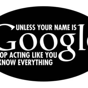 Unless Your Name Is Google Vinyl Sticker