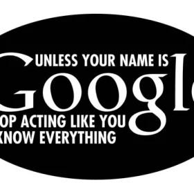 Unless Your Name Is Google Vinyl Sticker