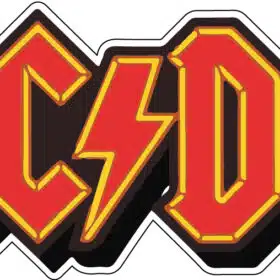 AC/DC Band Logo Vintage Classic Design Original Gothic Font Australian Hard Rock Group Heavy Metal Music Iconic ACDC Art vinyl sticker