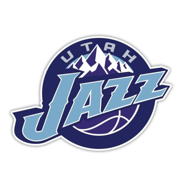 Utah Jazz NBA Logo Basketball vinyl sticker