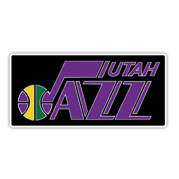Utah Jazz Old NBA Logo vinyl sticker