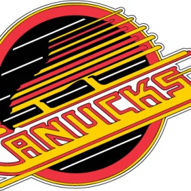 Vancouver Canucks Flying Skate Hockey Classic NHL Retro Iconic Canadian Team Logo 1990 Vintage Design vinyl sticker