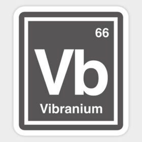 Vibranium Element Metal Wakanda Marvel vinyl sticker