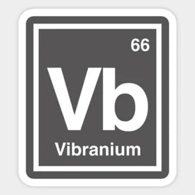 Vibranium Element Metal Wakanda Marvel vinyl sticker