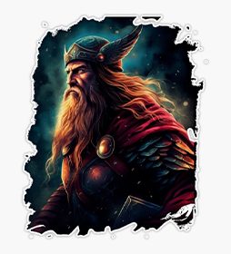 Viking Warrior Norse Odin Art Nordic Mythology Fantasy Epic Beard vinyl sticker