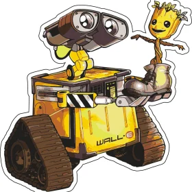 Walle Best Friends Disney vinyl sticker
