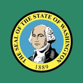 Washington State Flag Wall Window Car Vinyl Sticker Decal