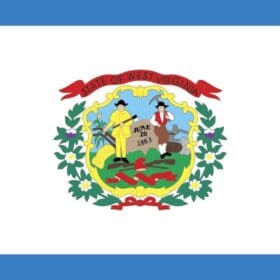 West Virginia State Flag Wall Window Car Vinyl Sticker Decal