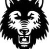 Wild Wolf Animal Muzzle Mascot Cut Out Vinyl Decal