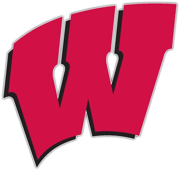 Wisconsin Badger 1 NCAA vinyl sticker