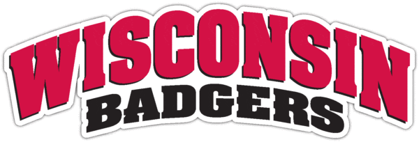 Wisconsin Badgers-2 NCAA Logo vinyl sticker