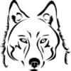 Wolf Coyote Muzzle Cut out Vinyl Decal