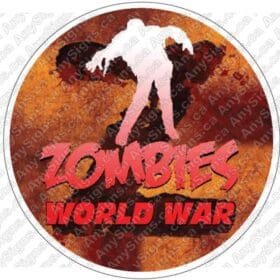 World War Z Circle Vinyl Sticker