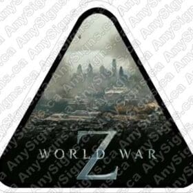 World War Z Triangle Vinyl Sticker