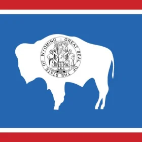Wyoming State Flag Wall Window Car Vinyl Sticker Decal
