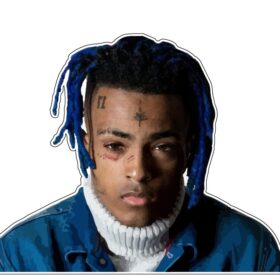 XXX Tentacion Blue Dreadlocks Look Beautiful Vinyl Sticker