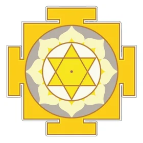 Jupiter Yantra luck Prosperity Symbol Courage Talisman Spiritual Growth Divine Wisdom Inner Knowledge Sacred Geometry vinyl sticker