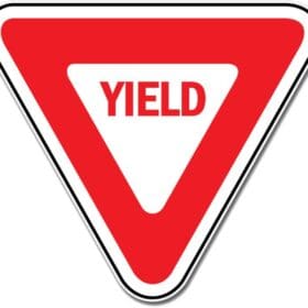 Yield Sign Wall Window Car Vinyl Sticker Decal