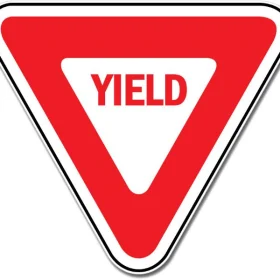 Yield Sign Wall Window Car Vinyl Sticker Decal
