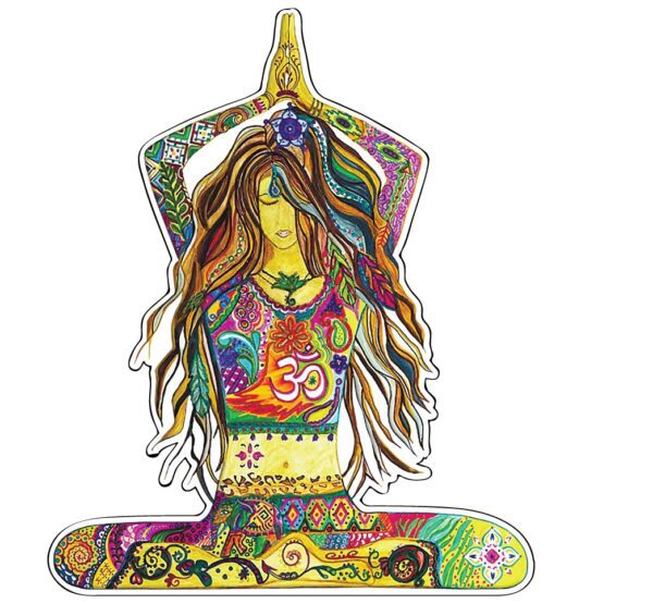 Yoga Meditation Art Figure vinyl sticker