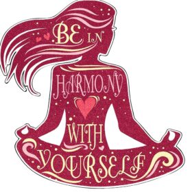 Yoga Meditation Be Yourself vinyl sticker