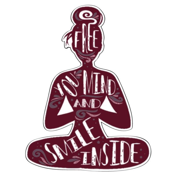 Yoga Meditation Free Yourself vinyl sticker