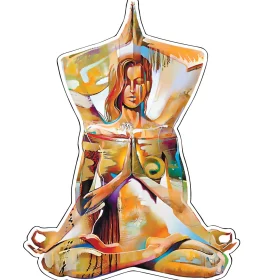 Yoga Meditation Namasty vinyl sticker