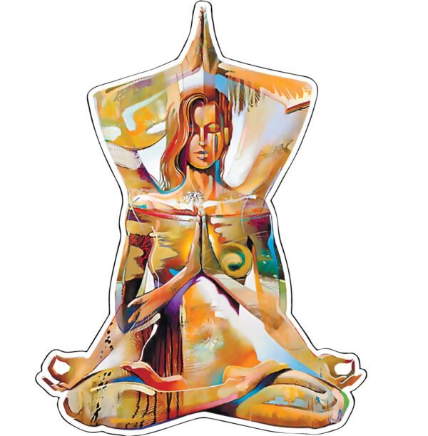 Yoga Meditation Namasty vinyl sticker