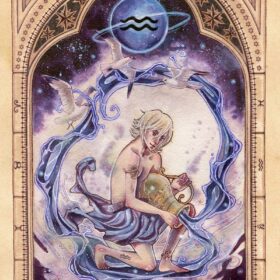 Zodiac-Aquarius-vinyl-sticker