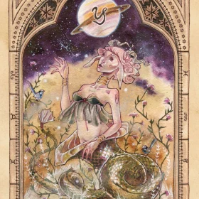 Zodiac-Capricorn-vinyl-sticker