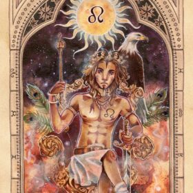 Zodiac-Leo-vinyl-sticker