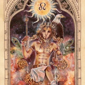 Zodiac-Leo-vinyl-sticker