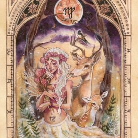 Zodiac Virgo vinyl sticker