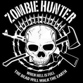 Zombie_hunter_when_hell_is_full_vinyl_print_sticker