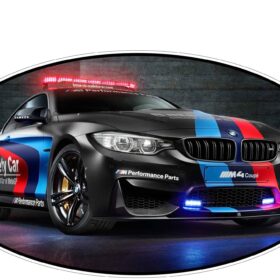 BMW Performance M4 Sport Safety Car Vinyl Sticker