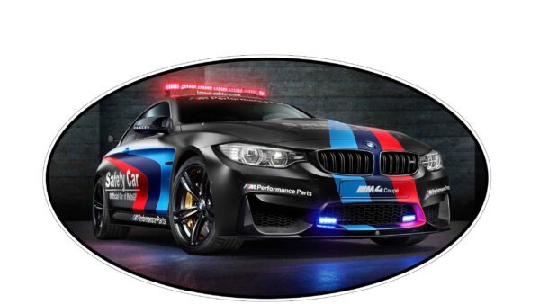BMW Performance M4 Sport Safety Car Vinyl Sticker