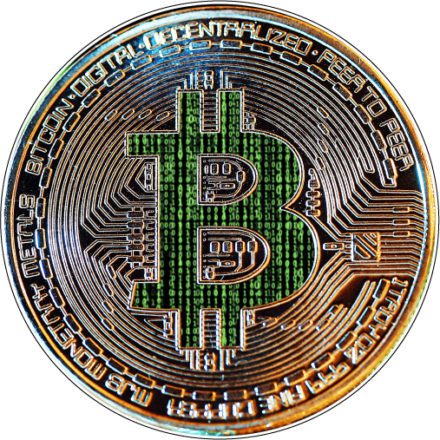 Bitcoin Crypto Matrix Digital Cryptocurrency BTC Coin Art Vinyl Sticker Printed Vinyl Decal