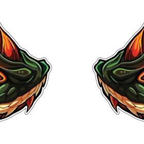 Fierce Dragon Eyes Enigmatic Gaze Mythical Creature Glance Fantasy Mystical Design Asian Mystery Eye-Catching Pop Art vinyl sticker / printed vinyl decal