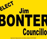 ELECT Jim Bonter election sign