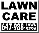 Freedom Lawncare 24x20 Lawn Bag Sign 1