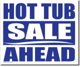 Hot Tub Sale Ahead 24x20 Lawn Bag 2