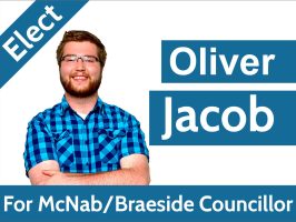 Oliver Jacob 24 x18 coroplast sign