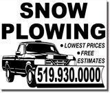 snowplow 16x12 Pole Sign 2