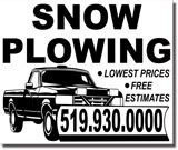 snowplow 16x12 Pole Sign 2